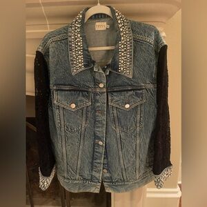 Alice and Olivia embellished jean jacket.